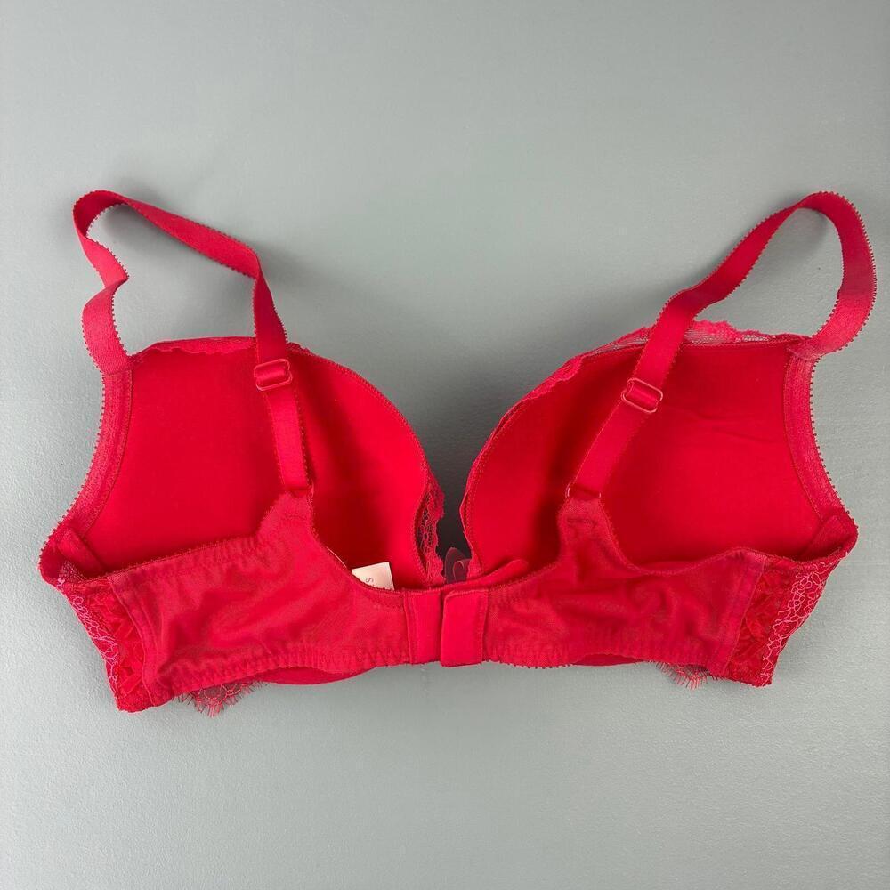 Victoria's Secret Dream Angels Red Lace Push Up Bra 36C - Picture 2 of 8